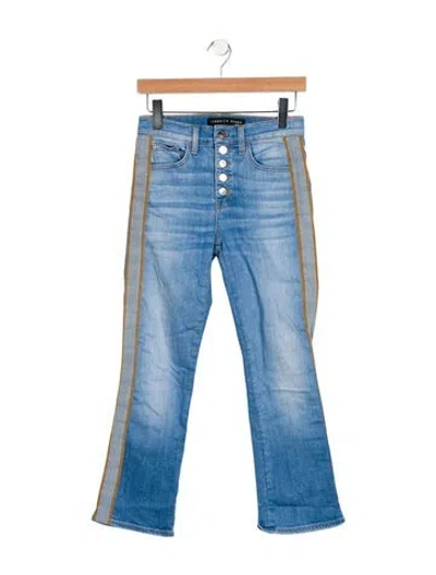 Pre-owned Veronica Beard Mid-rise Straight Leg Jeans In Blue