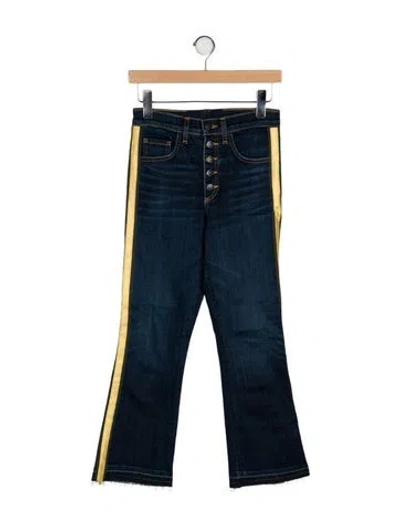 Pre-owned Veronica Beard Mid-rise Straight Leg Jeans In Blue