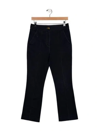 Pre-owned Veronica Beard Mid-rise Straight Leg Jeans In Blue