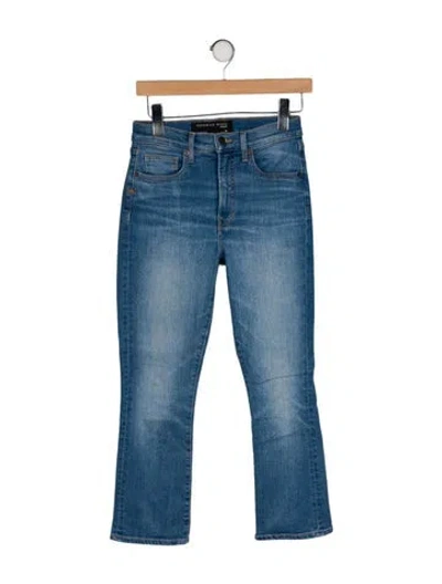Pre-owned Veronica Beard Mid-rise Straight Leg Jeans In Blue