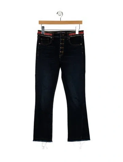Pre-owned Veronica Beard Mid-rise Straight Leg Jeans In Blue