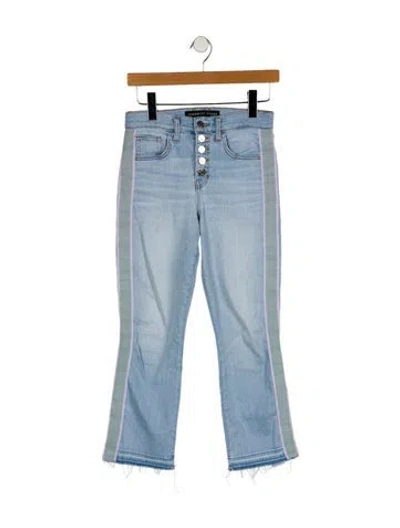 Pre-owned Veronica Beard Mid-rise Straight Leg Jeans In Blue