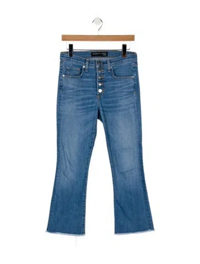 Pre-owned Veronica Beard Mid-rise Straight Leg Jeans In Blue