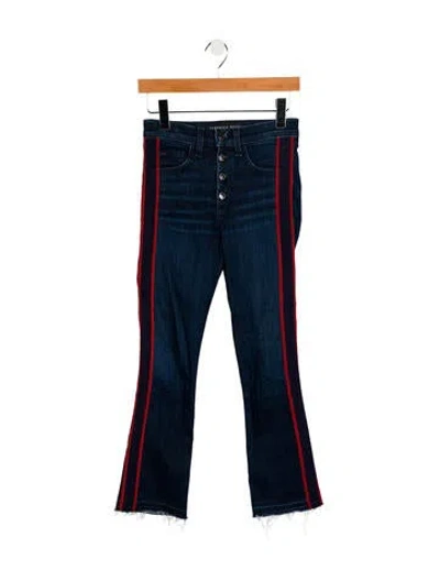 Pre-owned Veronica Beard Mid-rise Straight Leg Jeans In Blue