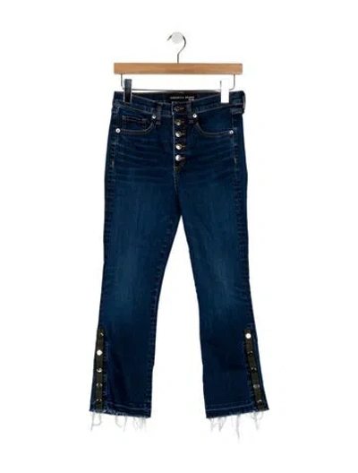 Pre-owned Veronica Beard Mid-rise Straight Leg Jeans In Blue