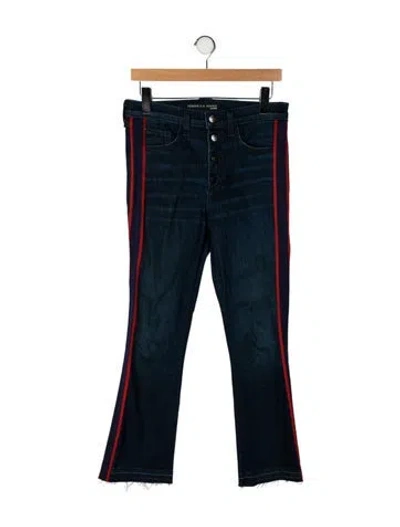 Pre-owned Veronica Beard Mid-rise Straight Leg Jeans In Blue