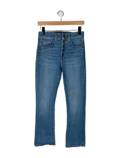 Pre-owned Veronica Beard Mid-rise Straight Leg Jeans In Blue