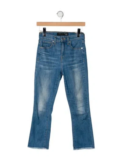 Pre-owned Veronica Beard Mid-rise Straight Leg Jeans In Blue