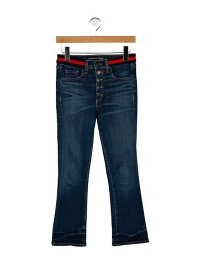 Pre-owned Veronica Beard Mid-rise Straight Leg Jeans In Blue
