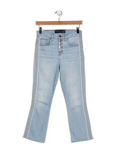 Pre-owned Veronica Beard Mid-rise Straight Leg Jeans In Blue