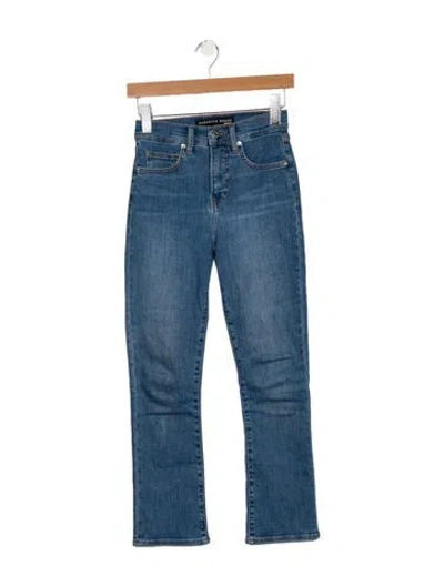 Pre-owned Veronica Beard Mid-rise Straight Leg Jeans In Blue