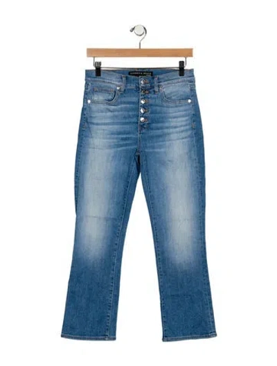 Pre-owned Veronica Beard Mid-rise Straight Leg Jeans In Blue