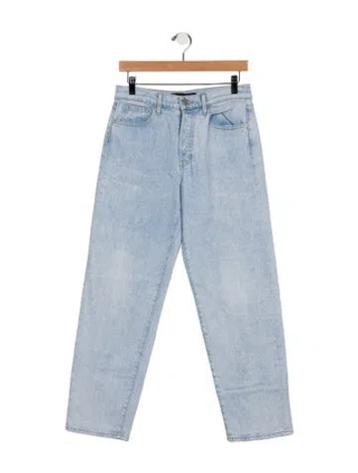 Pre-owned Veronica Beard Mid-rise Straight Leg Jeans In Blue