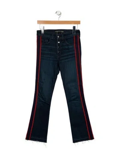 Pre-owned Veronica Beard Mid-rise Straight Leg Jeans In Blue