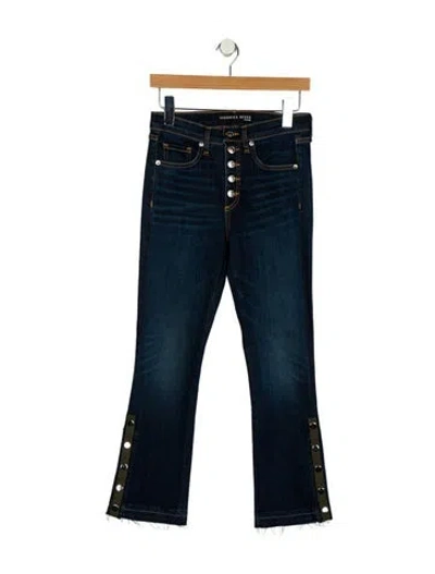 Pre-owned Veronica Beard Mid-rise Straight Leg Jeans In Blue
