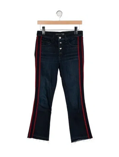 Pre-owned Veronica Beard Mid-rise Straight Leg Jeans In Blue