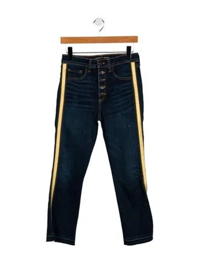 Pre-owned Veronica Beard Mid-rise Straight Leg Jeans In Blue