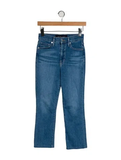 Pre-owned Veronica Beard Mid-rise Straight Leg Jeans In Blue