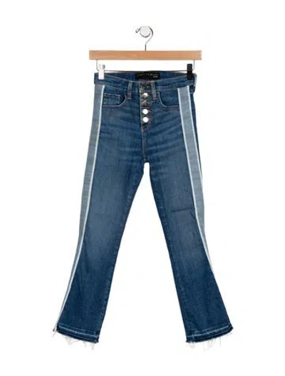 Pre-owned Veronica Beard Mid-rise Straight Leg Jeans In Blue