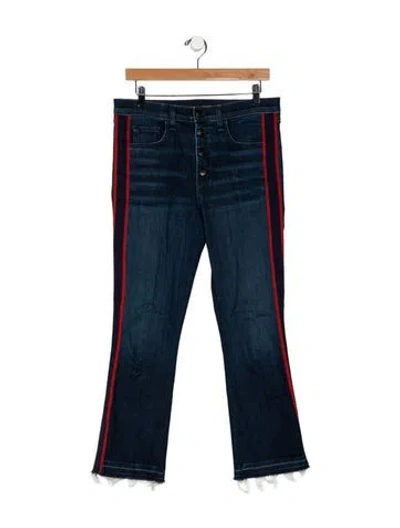 Pre-owned Veronica Beard Mid-rise Straight Leg Jeans In Blue