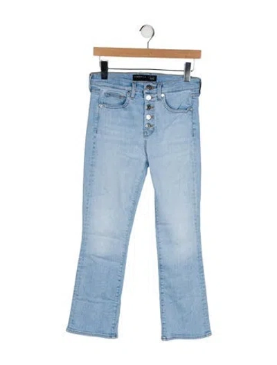 Pre-owned Veronica Beard Mid-rise Straight Leg Jeans In Blue