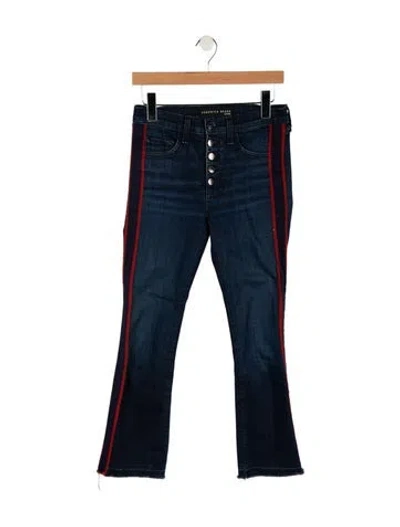Pre-owned Veronica Beard Mid-rise Straight Leg Jeans In Blue