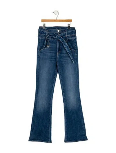 Pre-owned Veronica Beard Mid-rise Straight Leg Jeans In Blue