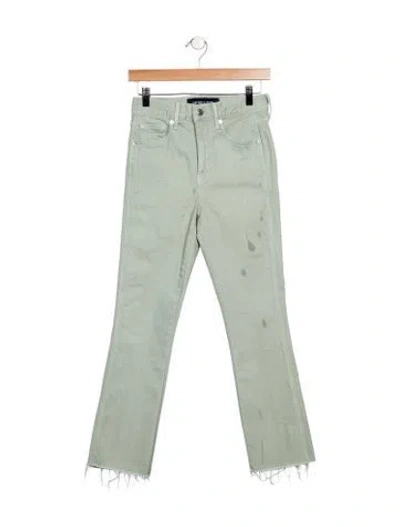 Pre-owned Veronica Beard Mid-rise Straight Leg Jeans In Blue