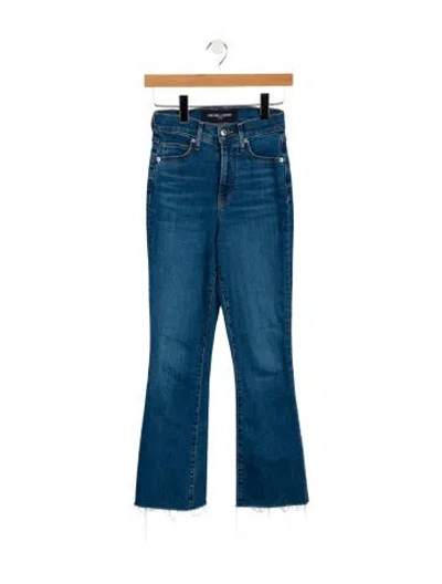 Pre-owned Veronica Beard Mid-rise Straight Leg Jeans In Blue