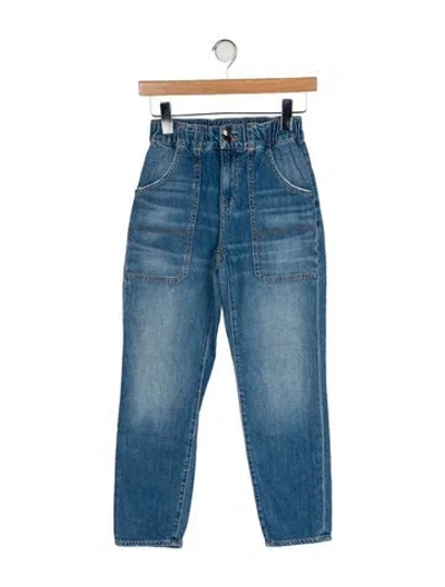 Pre-owned Veronica Beard Mid-rise Straight Leg Jeans In Blue