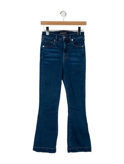 Pre-owned Veronica Beard Mid-rise Straight Leg Jeans In Blue