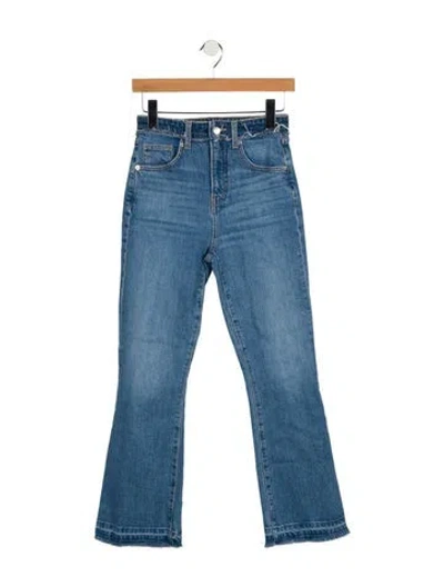 Pre-owned Veronica Beard Mid-rise Straight Leg Jeans In Blue