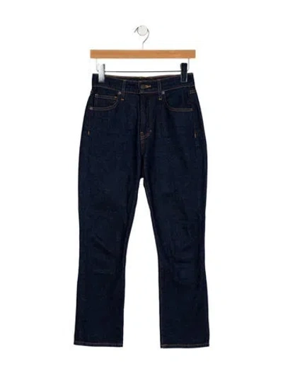 Pre-owned Veronica Beard Mid-rise Straight Leg Jeans In Blue