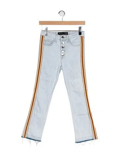 Pre-owned Veronica Beard Mid-rise Straight Leg Jeans In Blue