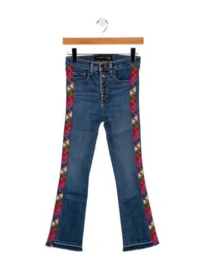 Pre-owned Veronica Beard Mid-rise Straight Leg Jeans In Blue