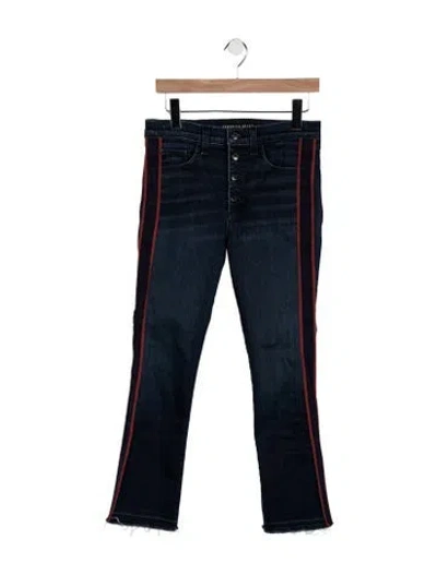 Pre-owned Veronica Beard Mid-rise Straight Leg Jeans In Blue