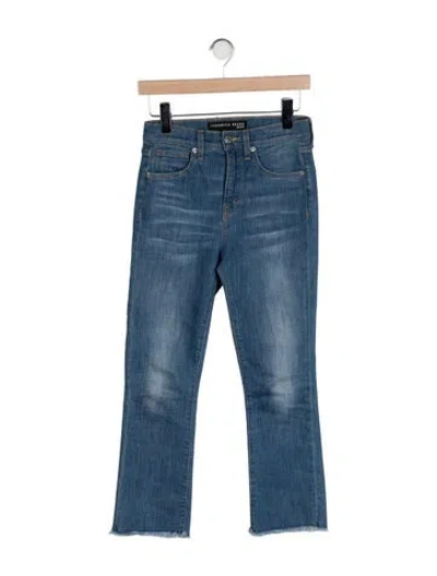 Pre-owned Veronica Beard Mid-rise Straight Leg Jeans In Blue