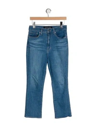 Pre-owned Veronica Beard Mid-rise Straight Leg Jeans In Blue