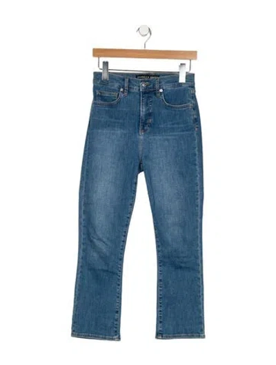 Pre-owned Veronica Beard Mid-rise Straight Leg Jeans In Blue