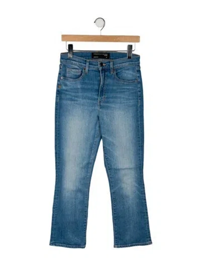 Pre-owned Veronica Beard Mid-rise Straight Leg Jeans In Blue
