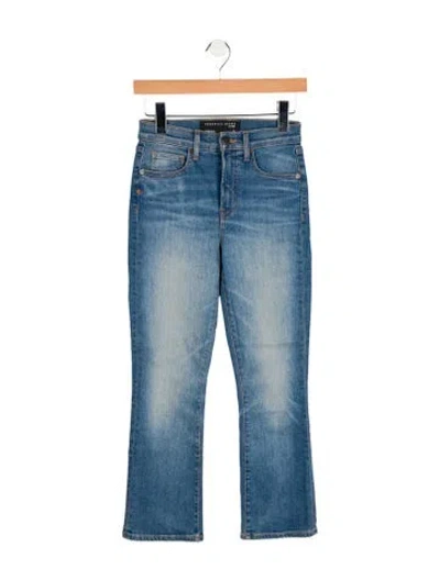 Pre-owned Veronica Beard Mid-rise Straight Leg Jeans In Blue