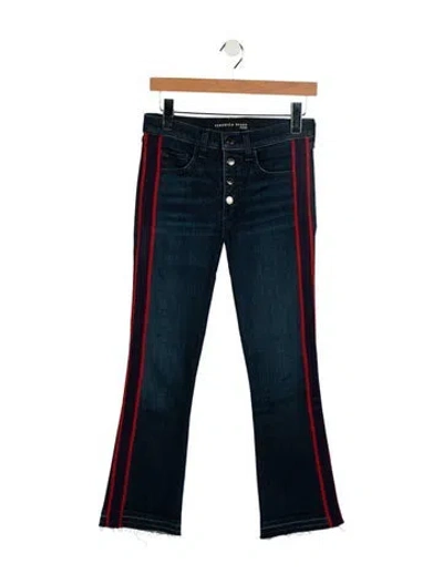 Pre-owned Veronica Beard Mid-rise Straight Leg Jeans In Blue