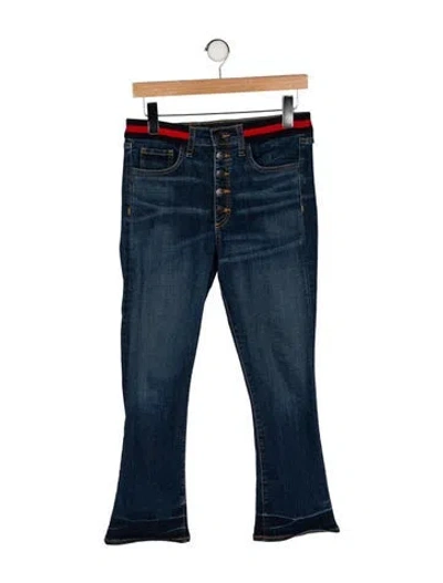 Pre-owned Veronica Beard Mid-rise Straight Leg Jeans In Blue