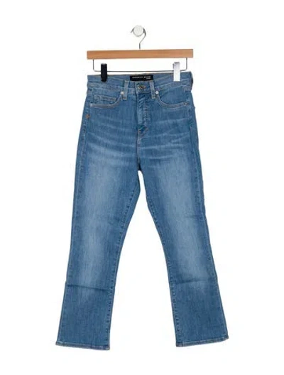 Pre-owned Veronica Beard Mid-rise Straight Leg Jeans In Blue