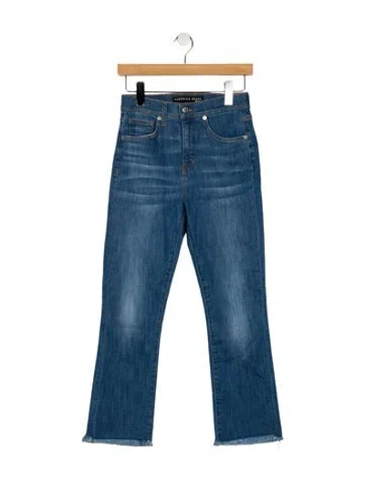 Pre-owned Veronica Beard Mid-rise Straight Leg Jeans In Blue