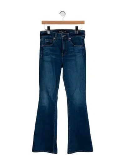 Pre-owned Veronica Beard Mid-rise Straight Leg Jeans In Blue