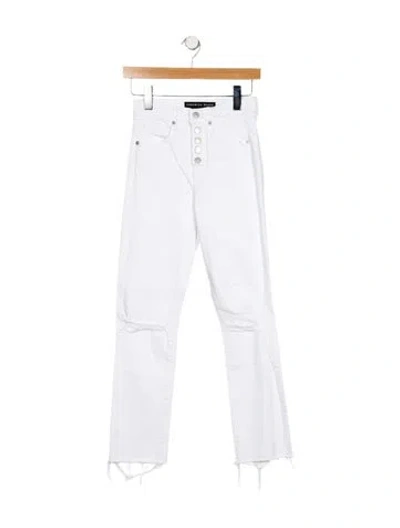 Pre-owned Veronica Beard Mid-rise Straight Leg Jeans In Blue