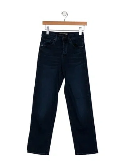 Pre-owned Veronica Beard Mid-rise Straight Leg Jeans In Blue