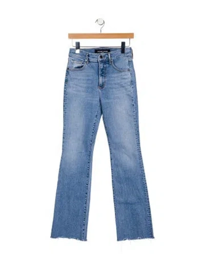 Pre-owned Veronica Beard Mid-rise Straight Leg Jeans In Blue