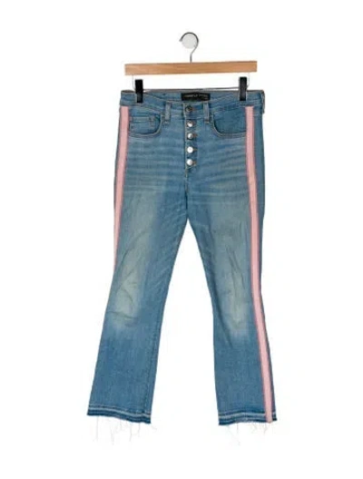 Pre-owned Veronica Beard Mid-rise Straight Leg Jeans In Blue